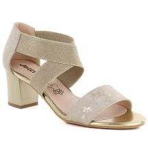 Women's gold Jezzi RMR1954-27 strappy sandals