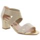 Women's gold Jezzi RMR1954-27 strappy sandals