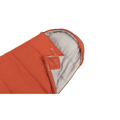 3. Outwell 230477 Sleeping Bag Adult Semi-Rectangular Polyester Orange