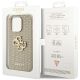 7. Guess Perforated 4G Glitter case for iPhone 15 Pro - gold