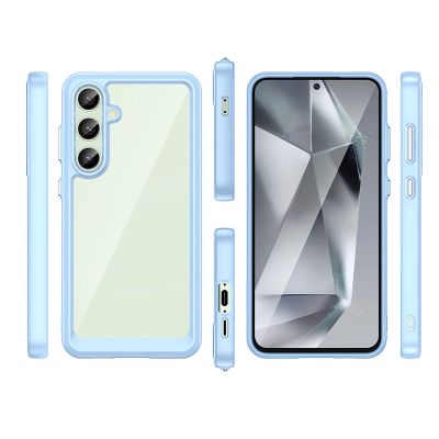 5. Outer Space Case with Gel Frame for Samsung Galaxy S24 FE - Blue