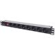 INTELLINET POWER STRIP RACK 19 X 8 1U SCHUKO 3M FUSE 713986