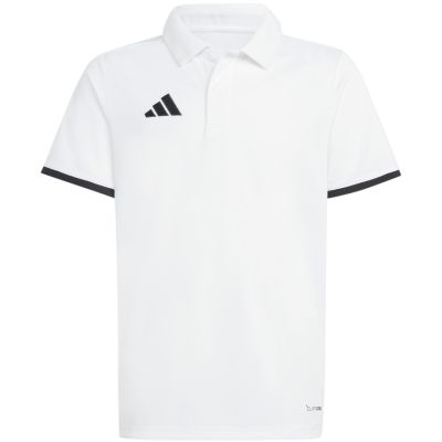 10. adidas Entrada 26 Polo T-shirt for kids white JZ6624