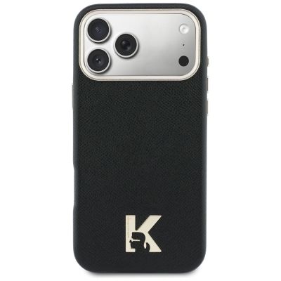 3. Karl Lagerfeld Karl Head Logo MagSafe Case for iPhone 17 Pro Max - Black