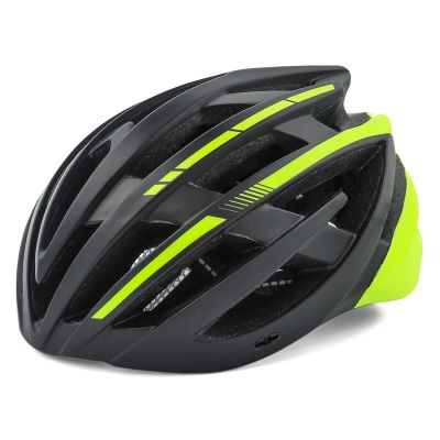 2. Wozinsky MTB Bike Helmet with Removable Visor and Rear USB Light M - Black and Yellow
