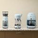 13. SMEG coffee machine model DCF02PBEU pastel blue