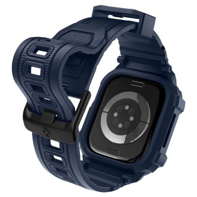 9. Spigen Rugged Armor Pro Strap for Apple Watch 42mm - Navy Blue