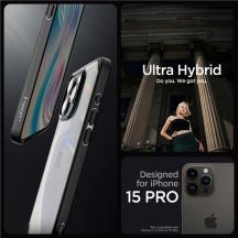 Spigen Crystal Hybrid iPhone 15 Pro Case - Black