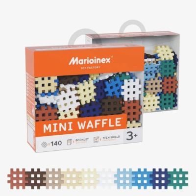 3. Marioinex Mini Waffle Building Blocks Set 3, 140 pieces