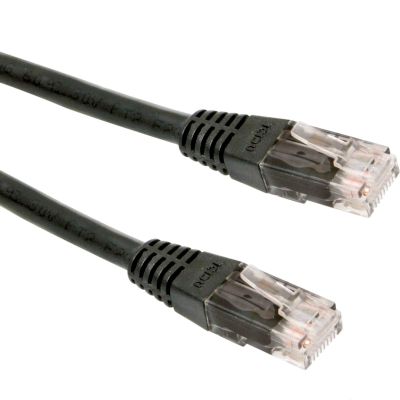 GEMBIRD PP12-3M/BK UTP cable (3m; UTP; black)