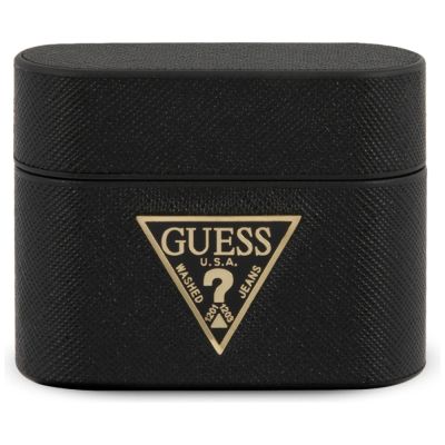 Guess Saffiano AirPods Pro Cover - Black