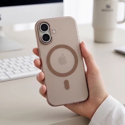 8. Tech-Protect MagZero MagSafe case for iPhone 17 - beige-brown matte