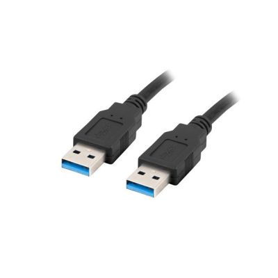 6. LANBERG USB-A 3.0 M/M CABLE 1M BLACK CA-USBA-30CU-0010-BK