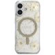 3. Guess Resin Flowers Glitter MagSafe iPhone 16 Case - Beige
