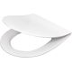 Slim, soft-close toilet seat