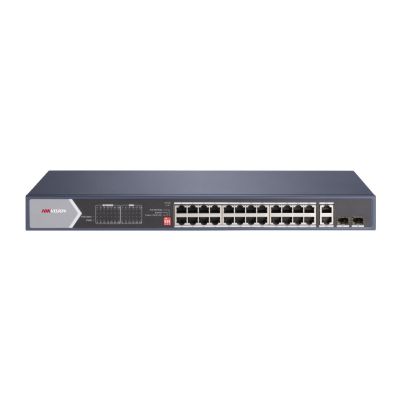 Hikvision DS-3E0528HP-E Network Link Unmanaged Gigabit Ethernet (10/100/1000) PoE Support Blue