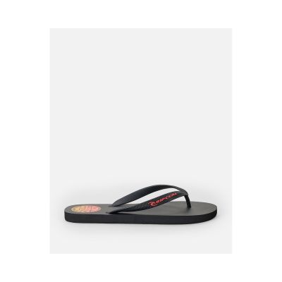 5. RIP CURL Icons Of Surf Bloom Open Toe Men's Flip-Flops Black
