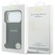 8. Guess Saffiano Peony & Ring MagSafe case for iPhone 17 Pro / 18 Pro - black