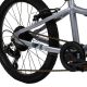 9. Huffy Literide Alu 20” Silver-Turquoise Bike (23005W)