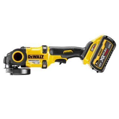 2. DEWALT DCG418X2-QW Cordless Brushless Angle Grinder 125mm 54V FV 2x9Ah Black, Yellow