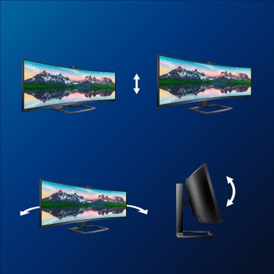 5. Philips P Line Curved LCD Monitor SuperWide 32:9 499P9H/00