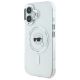 2. Karl Lagerfeld IML Metal Karl Head MagSafe iPhone 16 Case - White