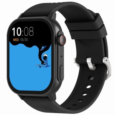 3. Smartwatch Gravity GT15-1 Black Silicone Strap + Black Bracelet