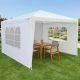 6. GARDEN TENT PAVILION 3X4X2.5M WHITE SASKA GARDEN