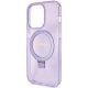 6. Guess Ring Stand Script Glitter MagSafe case for iPhone 15 Pro - purple