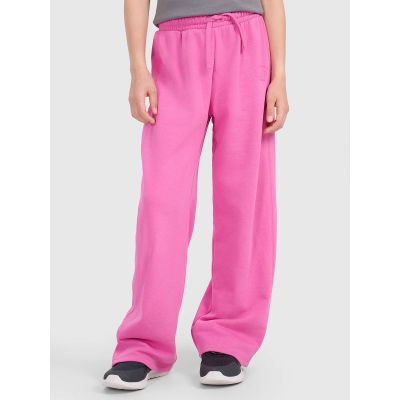 5. Girls' wide-leg sweatpants 4F 4FJRAW25TTROF1601-54S