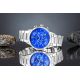6. Men's Watch Giewont Chronograph Sapphire Silver Blue GW8510-B3