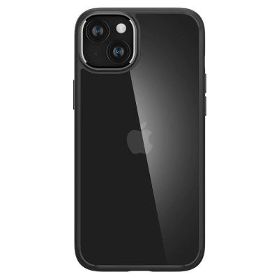6. Spigen Crystal Hybrid iPhone 15 Plus Case - Clear Black