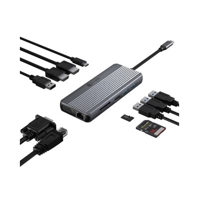 5. ICY BOX IB-DK4062-CPD Wired USB 3.2 Gen 1 (3.1 Gen 1) Type-C Anthracite