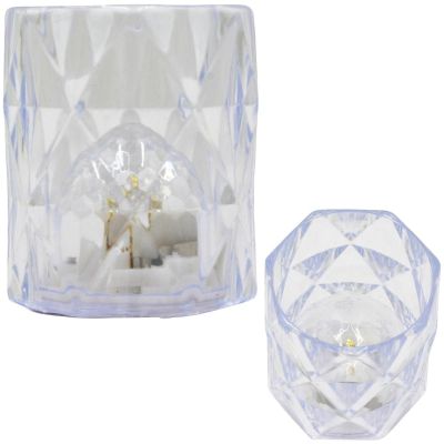 9. MINI DECORATIVE LAMP 6 CM TRANSPARENT WARM WHITE 1 LED