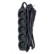 3. ESPERANZA POWER STRIP 5 SOCKETS 3M BLACK ELK208K