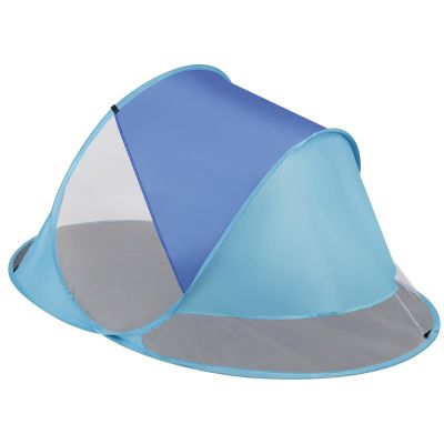 9. SELF-EXPLODING BEACH SCREEN TENT 190X120X90/70CM BLUE POP-UP