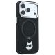 4. Karl Lagerfeld with Ring Stand 360 Choupette Head Pin MagSafe Case for iPhone 18 Pro / 17 Pro - Black