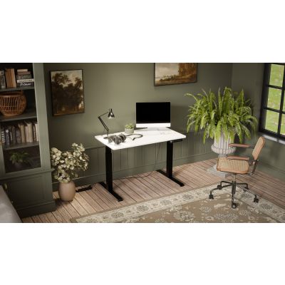 2. Electric height adjustable desk MOON 121x67x72-120 black/white