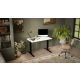 2. Electric height adjustable desk MOON 121x67x72-120 black/white