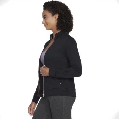 3. Skechers Go Walk Everywhere Full Zip Hoodless W3JA261-BLK Black L