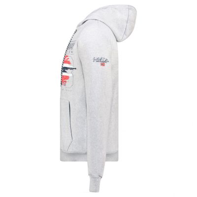 3. Geographical Norway Grusty Blended DB 100 M sweatshirt WZ3084H/GN-Blended Gray