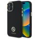 Guess Silicone Logo Strass 4G Case for iPhone 16 - Black