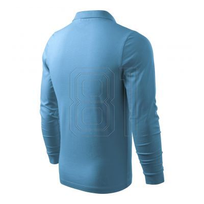 9. Malfini Single J polo shirt. LS M MLI-21114 azure