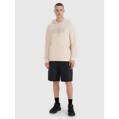 6. Men's sweatshirt with hood, open, 4F 4FRSS25TSWSM2201-12S