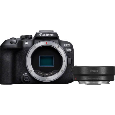 10. Canon EOS R10 + RF-S 18-45mm F4.5-6.3 IS STM Mirrorless camera 24.2 MP CMOS 6000 x 4000 px Black