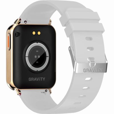 11. Smartwatch Gravity Rose Gold Gray 2 Straps GT17-4