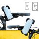 7. Wozinsky strong phone holder for bicycle, motorcycle, scooter handlebars, black (WBHBK6)