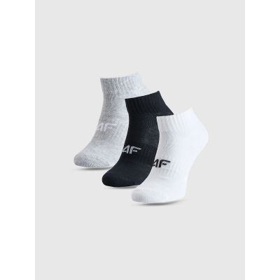 Boys' casual ankle socks (3-pack) 4F 4FJWMM00USOCM499-94S