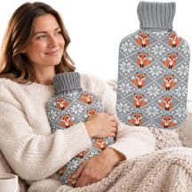 ALPINA RUBBER HOT WATER BOTTLE WITH COVER 1.7 L GREY