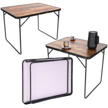 FOLDABLE CAMPING TABLE 80X60X70CM WOOD